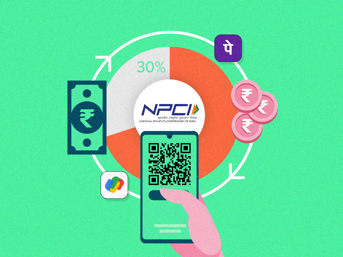 NPCI market cap PhonePe Google Pay market share Digital payments ETTECH